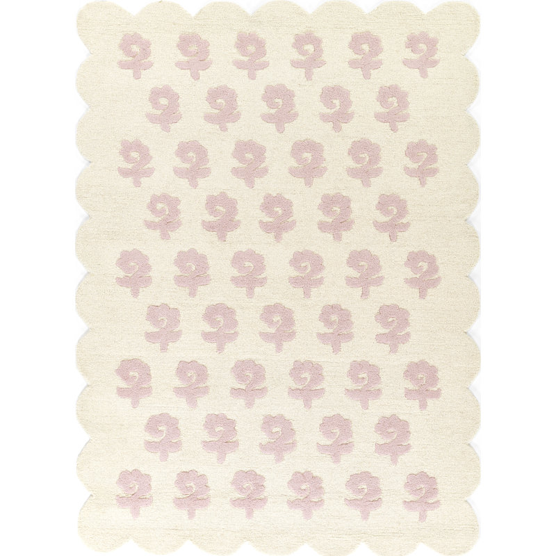 Momeni Lily Hand Tufted Wool Floral Pink Area Rug 7'10" X 9'10", Rectangle 7'10" x 9'10"