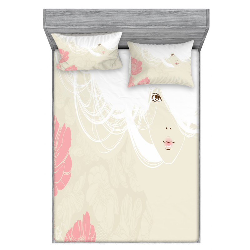 Microfiber Sheet Set, Full Sheet Set with Fitted Sheet