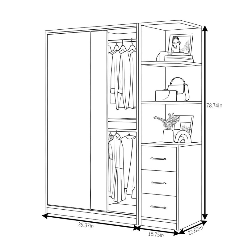 Mona, 79" H x 55" W x 24" D