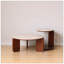 Table basse surélevée 100% en bois massif avec plateau supérieur