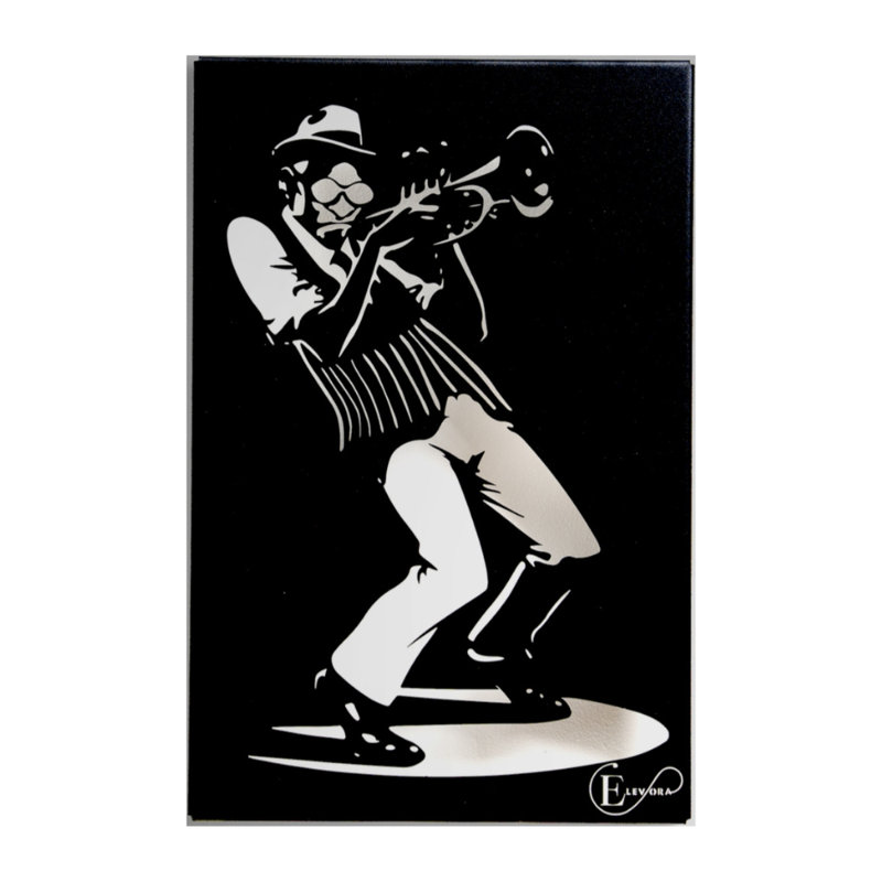 Wall Decor on Metal, Black