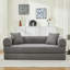 Canapé-lit pliant, canapé-lit convertible de 78,5 po avec 2 coussins, canapé-lit pliant, matelas à ressorts en mousse, canapé-futon pour salon, bureau, appartement-1573867030