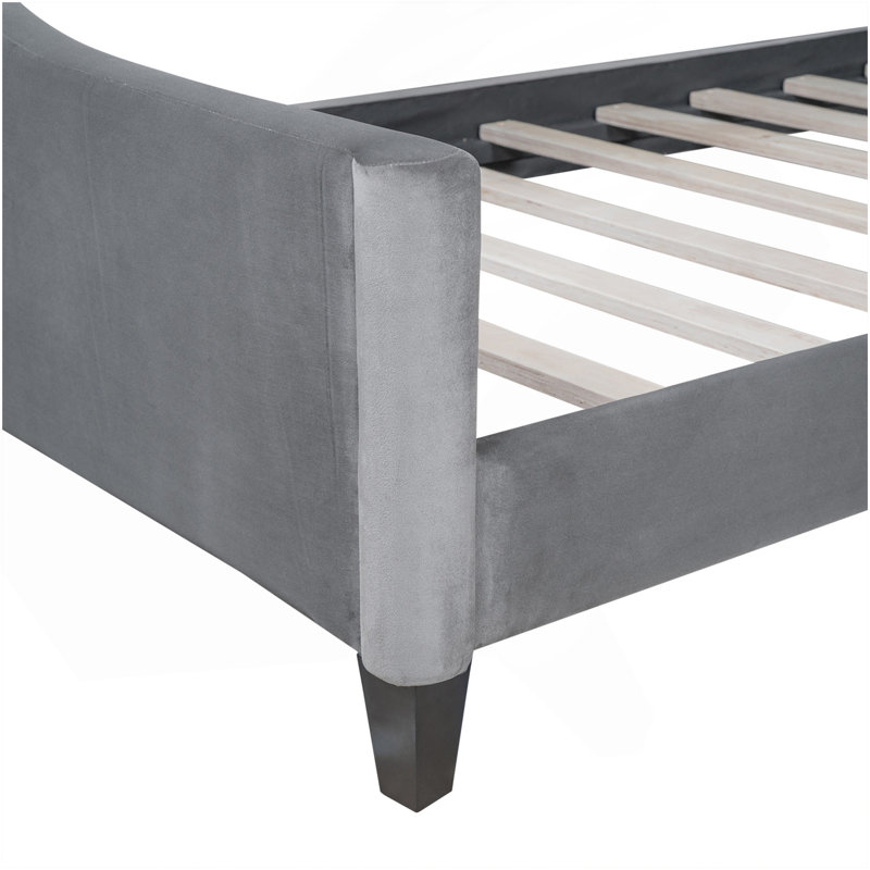 Lit de jour Modern Luxury, Gris, Lit simple