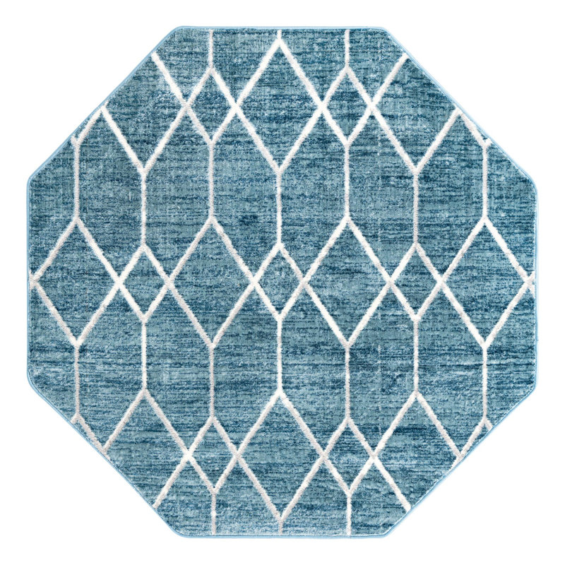 Jolette Geometric Indoor Rug, Octagon 5'3" x 5'3"