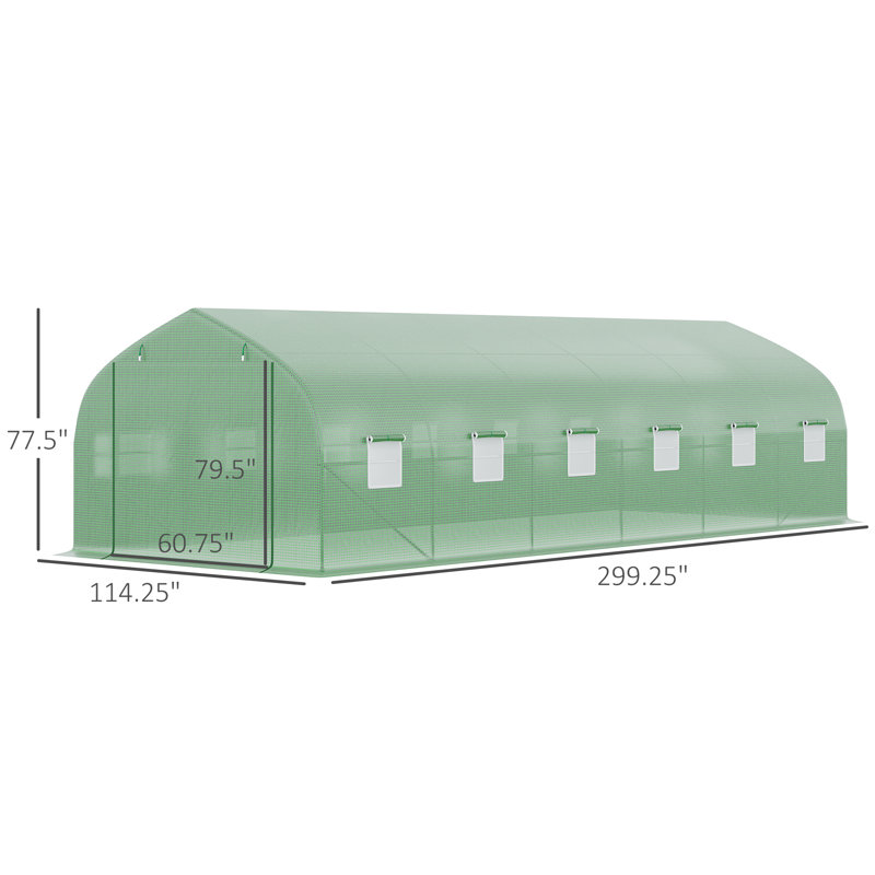 Serre Lean-To l 114,25 po x P 299,25 po