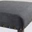 Tabourets de bar en tissu avec garniture cloutée, ensemble de 2-92292299