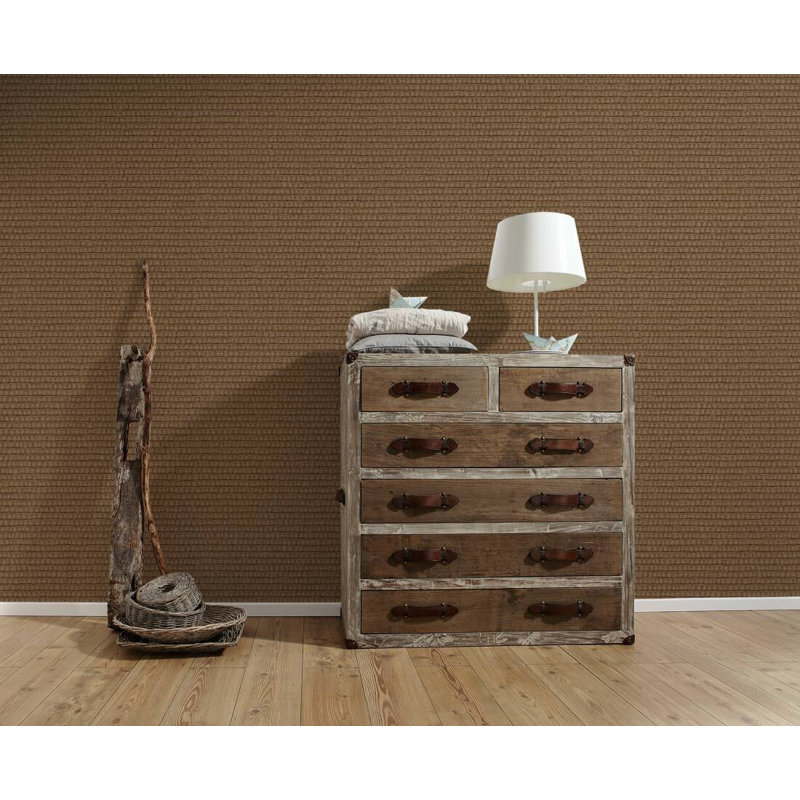 Rouleau de papier peint 33 pi x 21 po DecoWorld, Brun naturel