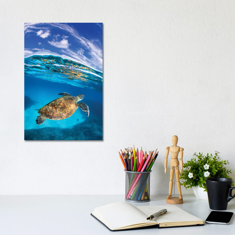 Rise Out Of The Blue Vertical by Jordan Robins - Wrapped Canvas Print, 20.32 cm H x 30.48 cm W
