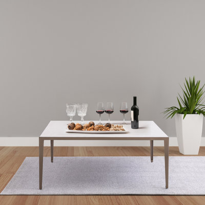 Iron Coffee Table With Porcelain Top