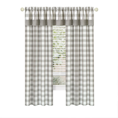Paire de rideaux semi-transparents avec passe-tringle Jazzy