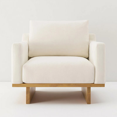 Modern 36" W Upholstered Accent Armchair