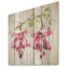 Fleur rose fuchsia Ladys - Fuschia sur bois-1514547520