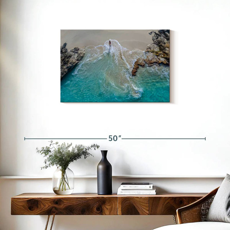 Gillard Blue Coast, île Exuma, H 20 po x l 30 po