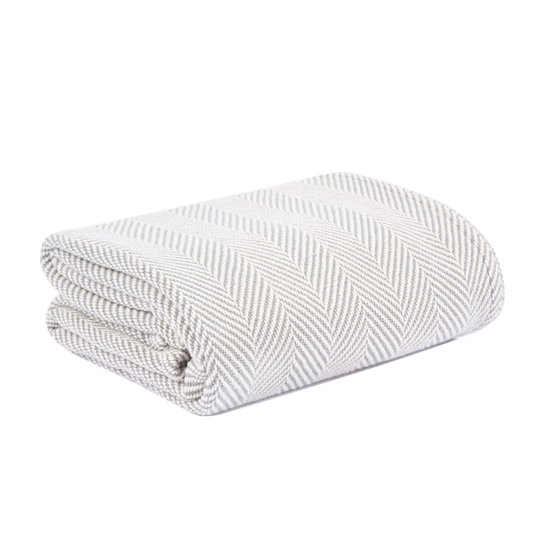 Edgartown 50" x 70" Throw, Pewter