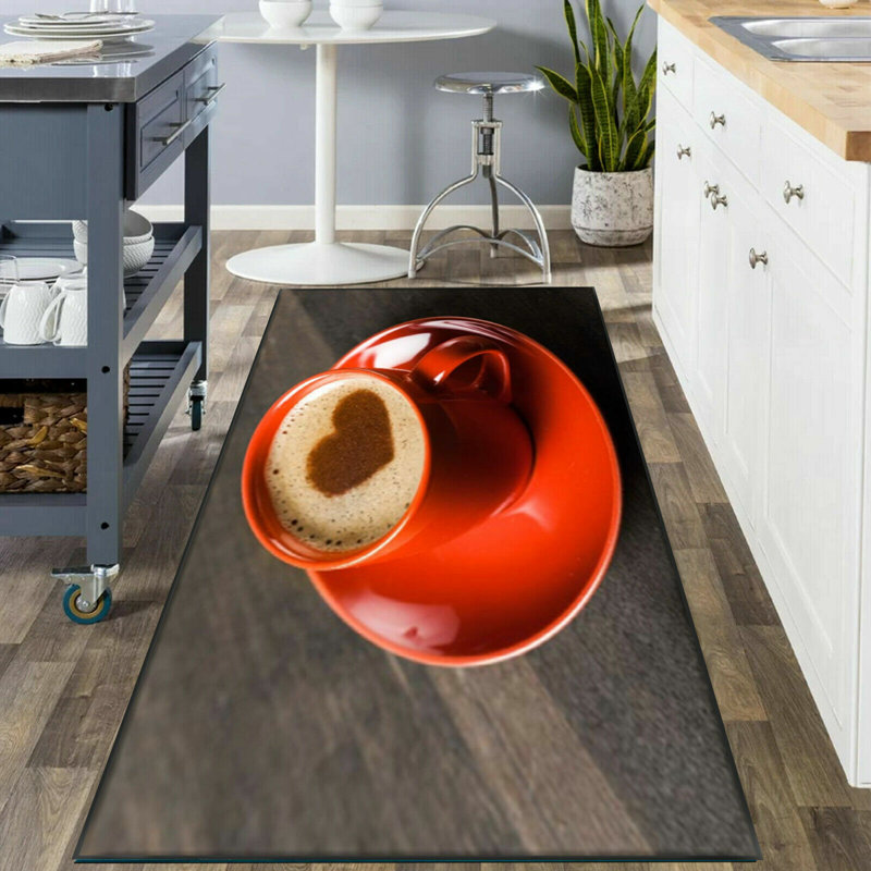 Runner Hidayet No Pattern And Not Solid Colour Area Rug, Runner 50 x 70cm