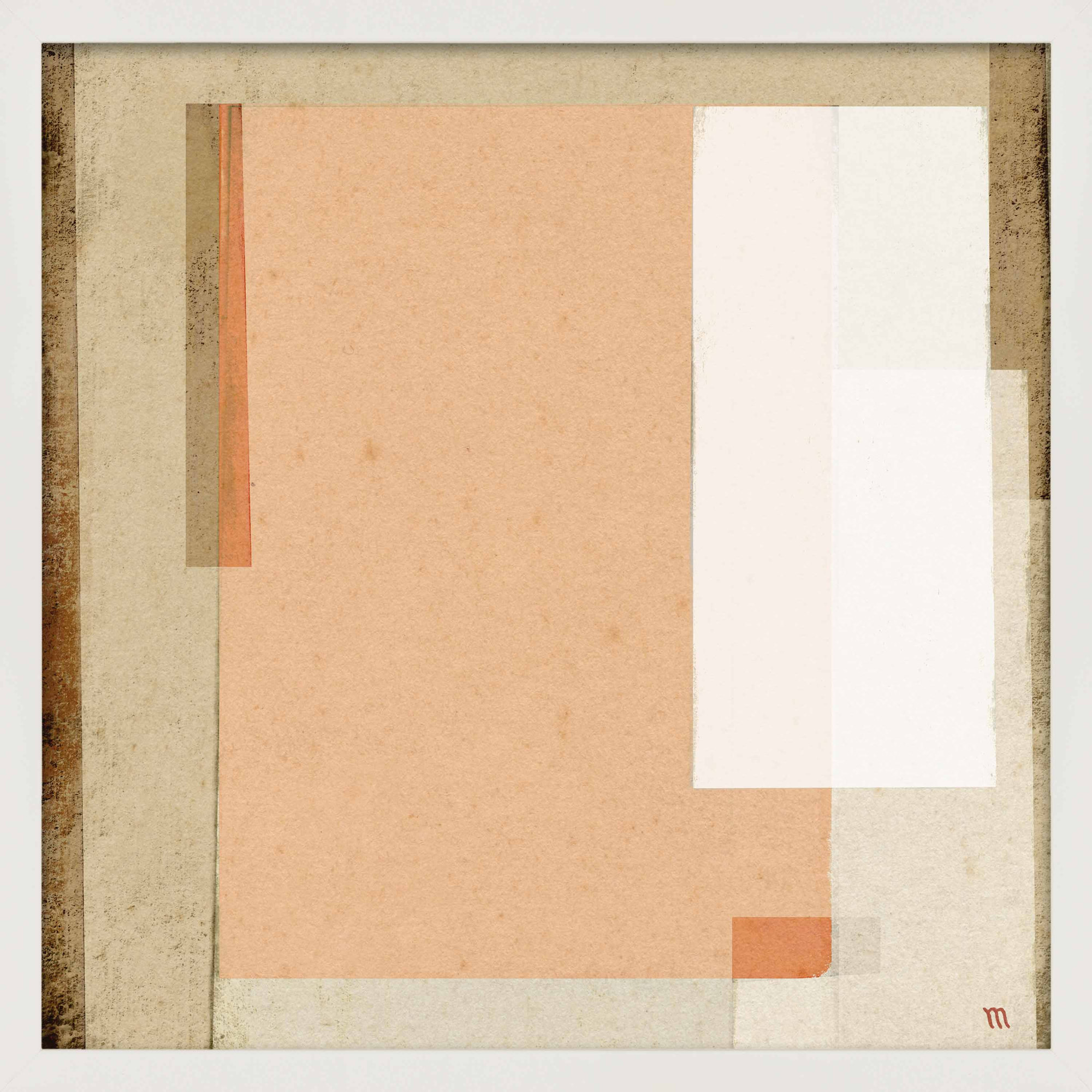 Terracotta Vessels Square by Marco Marella for Studio M - Framed Wall Art, Framed Print Paper without Mat, 16" H x 16" W