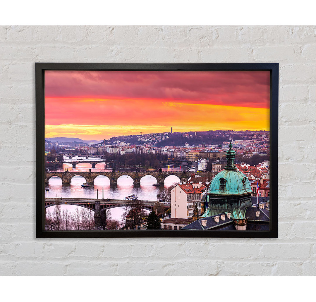 Bridges Over The City - Einzelbildrahmen Kunstdrucke auf Leinwand