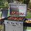 Prevost Symple Stuff 4 - Burner Countertop Liquid Propane Gas Grill with Side Burner and Cabinet