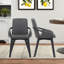 Chaise avec accoudoirs en lin Allis-1049796974