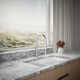 Tone Single Handle Pull Down Kitchen Sink Faucet with Three-Function Pull Down Sprayer