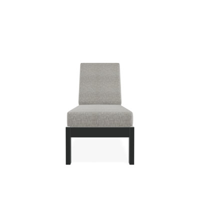 Leeward Marine Grade Polymer Deep Seating Cushion Three Position Lay-flat Armless Chaise