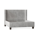 Bren Upholstered Wingback Bed