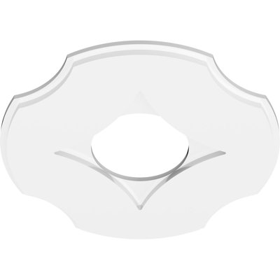 20"OD x 7"ID x 7"C x 1"P Percival Architectural Grade PVC Contemporary Ceiling Medallion
