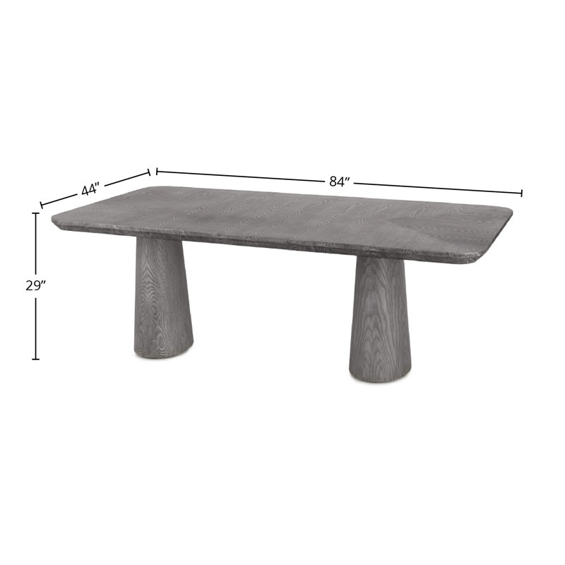 Ingrid 84" Dining Table, Gray