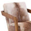 Bautista Goat Hide Occasional Chair, Brown