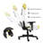 Inbox Zero Adjustable Ergonomic Swiveling PC & Racing Game Chair-659552254