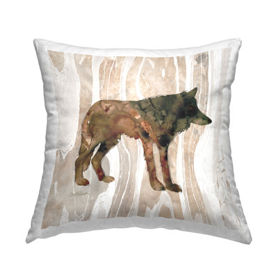 Coussin Woodland Wolf