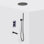 Metro 3 Way Thermostatic Complete Shower Set - Ceiling Mount - 12" Brass/Matt Black