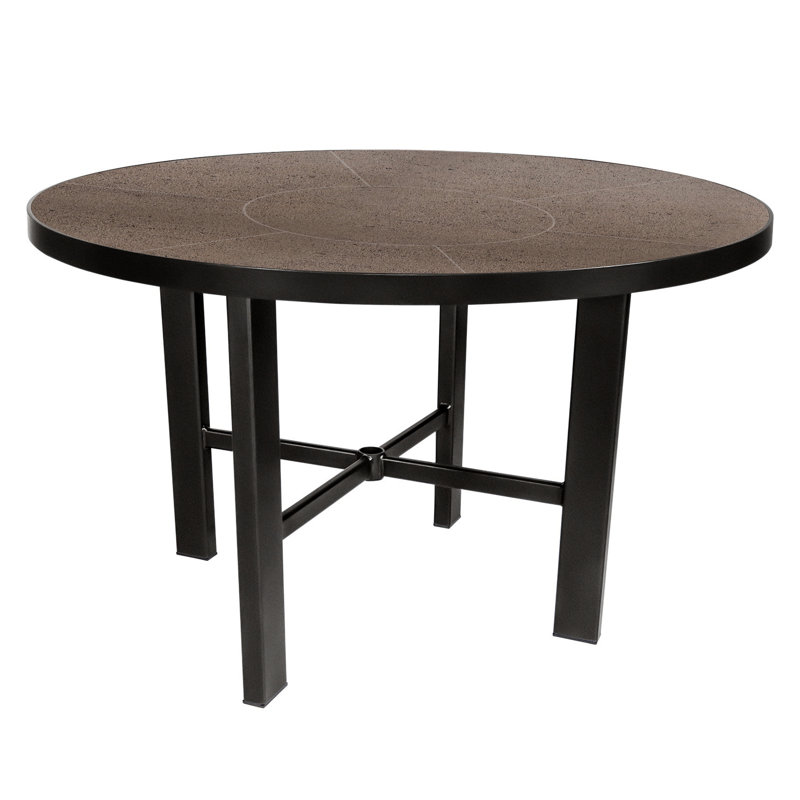 Tables Outdoor Round Bar Table, Carbon Black, Urban Shift, 29.5" H x 54" W x 54" D