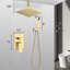 Pomme de douche à main 10 po pour salle de bain - Plafonnier doré brossé-127368579