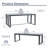 Aoodor 3-Piece 63" Metal Outdoor Patio Dining Set with Rectangular Table and Benches-1402230110