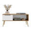 Table basse avec tiroir de rangement et tablette ouverte