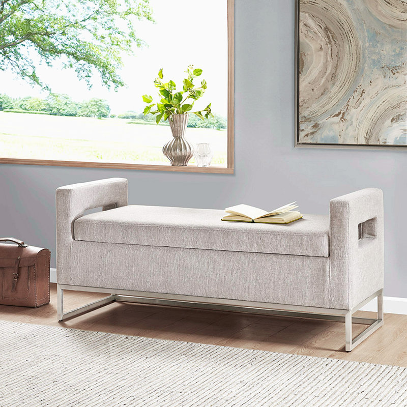 Banc de rangement à fermeture douce