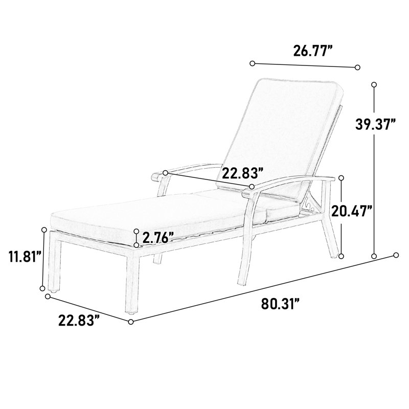 Aluminium Cast lounge chair, Blue