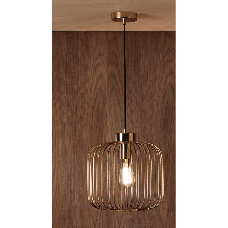 Reposa 1 - Light Gold Lantern Pendant