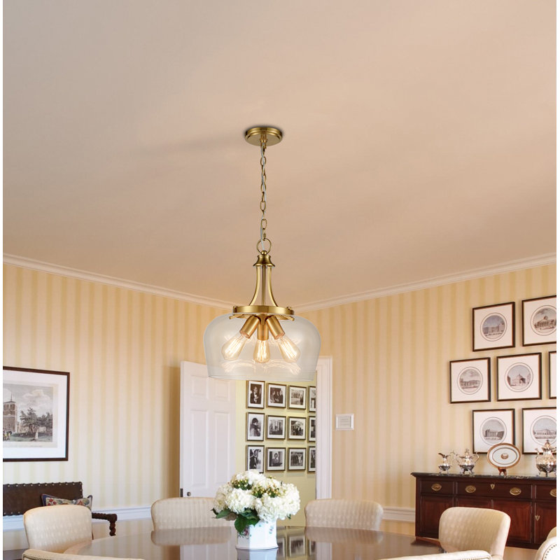 Newington 3 - Light Gold Unique/Statement Pendant