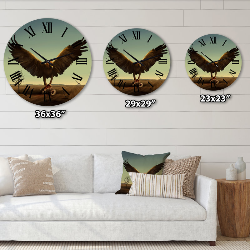 Horloge murale rocaille, Surdimensionné