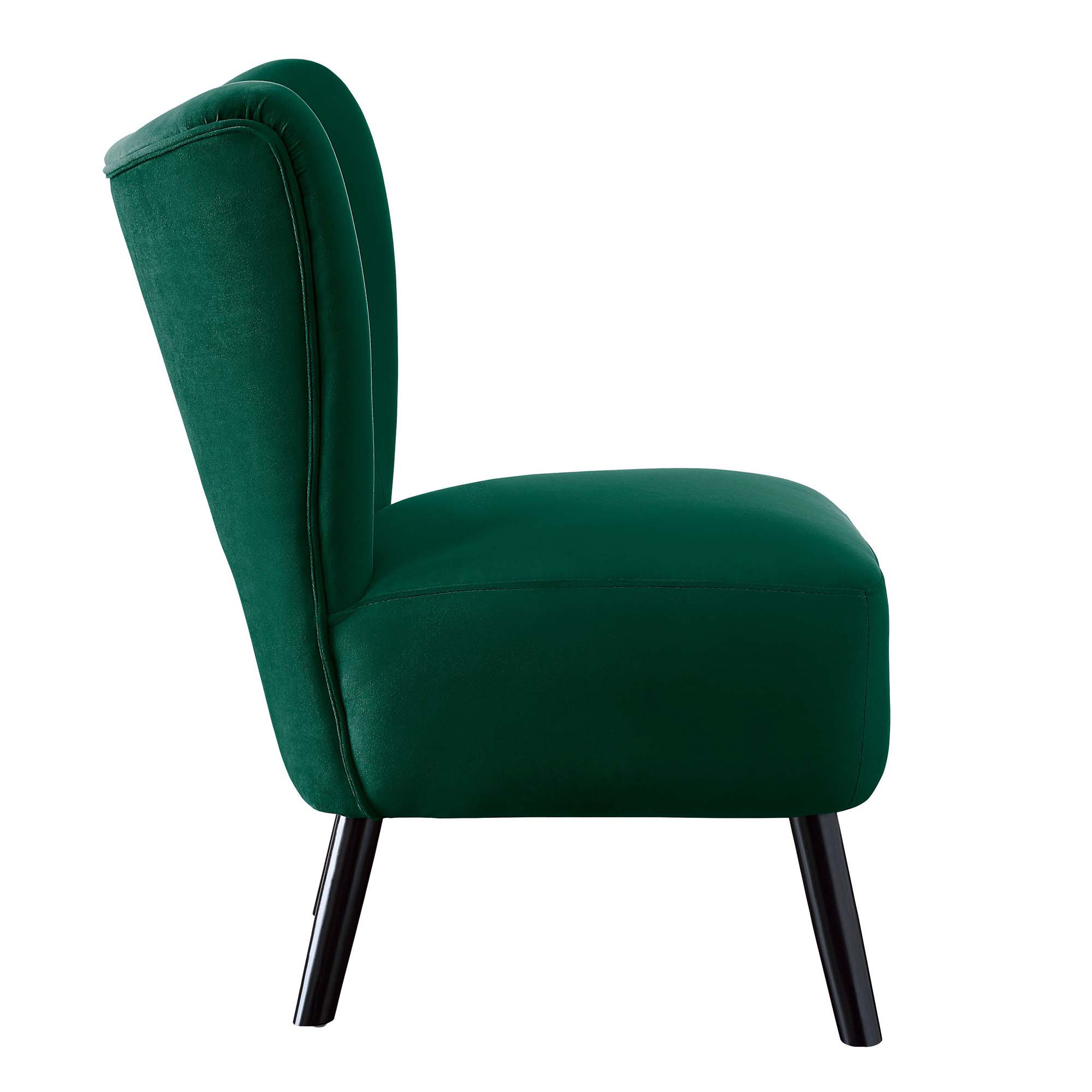 George Oliver Ethridge Unique Style Accent Chair Velvet Covering Button ...