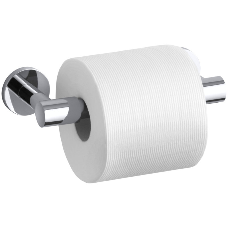 Porte-papier hygiénique pivotant Stillness®, Chrome poli