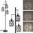 68'' Black Tree Floor Lamp