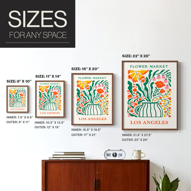 Matisse XXIX Framed Print - Solid Wood, 28" H x 22" W, Brown