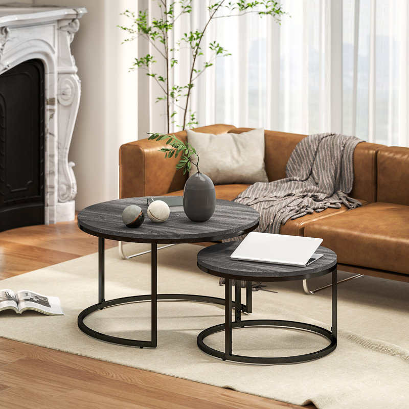 Cotten Frame Coffee Table, Wood Effect Black