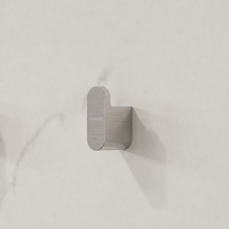 Crochets pour serviettes de salle de bain Rugen, crochets robustes pour serviettes et peignoirs, ensemble de quincaillerie de salle de bain en acier inoxydable, support de salle de bain en nickel brossé