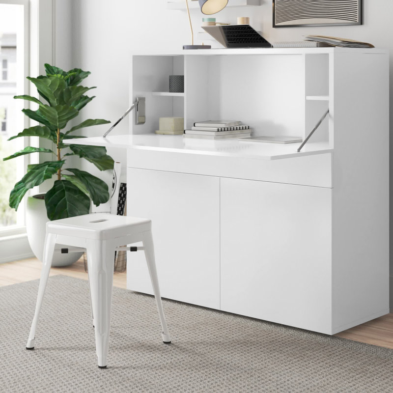Farinella Secretary Desk, White