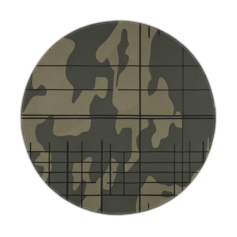 Hunter’S Edge Indoor And Outdoor Area Rug, Round 5'
