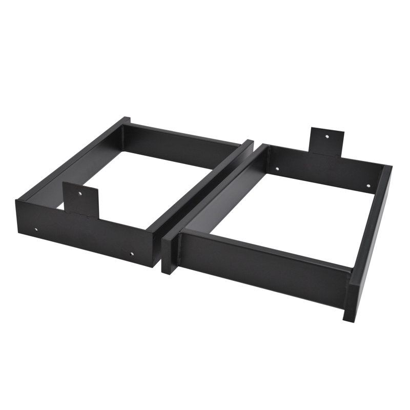 Pieds de table en métal Menands, H 16 po x l 11 po x P 2,4 po